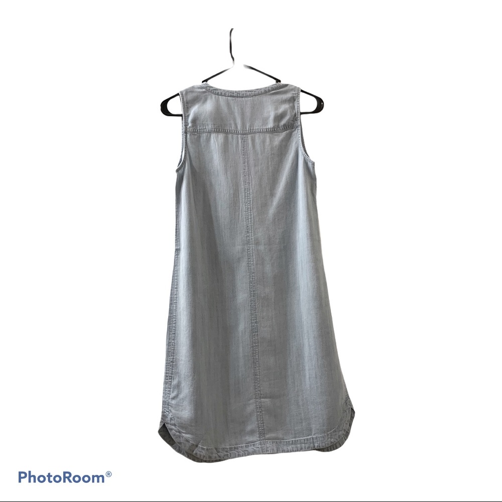 A Pea in the Pod sleeveless light denim dress NWT - Picture 6 of 8